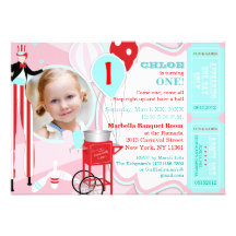 Rose 2 de carnaval invitations personnalisées