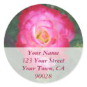 Rose Address Labels stickers