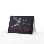 Rose and Angel Condolence Cards