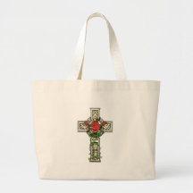 Rose and Cross Tote Bags