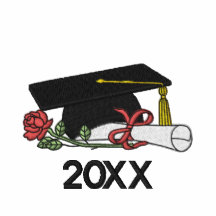 Rose and Diploma Grad