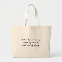 Rose and Thorn quote Bag