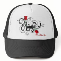 Rose Arms Trucker Hat - Black