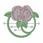 Rose Art Nouveau Embroidered Shirt