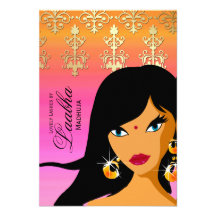Rose Bindi 2 d'or d'invitation de chèque-cadeau de