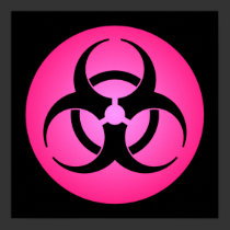 Rose Biohazard Symbol Poster posters
