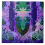 Rose Birds – Violet & Pink Cycle Ceramic Tile