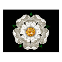 Rose blanc de York Cartes Postales