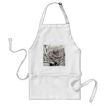 Rose blanc magnifique tablier