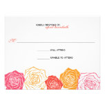 Rose Blossom Wedding Response Personalized Invite