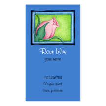 Rose blue Business Card