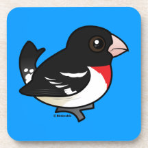 Rose-breasted Grosbeak Beverage Coaster