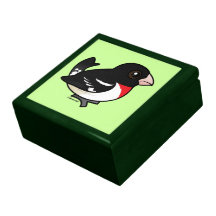 Rose-breasted Grosbeak Trinket Boxes