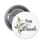 Rose Bride Pinback Buttons