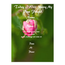 Rose Bud Wedding Invitation