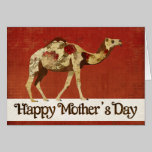Rose Camel Mother's Day Card cards