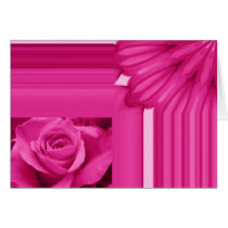 rose card pink