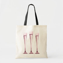 Rose Champagne Flutes Bags