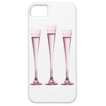 Rose Champagne Flutes iPhone 5 Cover