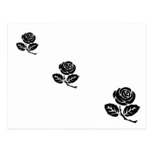 rose_clipart_black_rose, rose_clipart_black_ros... postcard