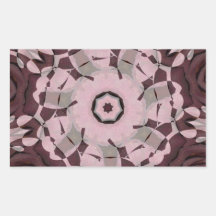 Rose Cutout Feb 2013 Rectangular Stickers