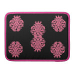 Rose de chèvrefeuille de damassé de nouveau d'art  poche pour macbook pro
