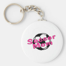 Rose de maman du football porte-clefs