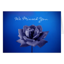 Rose de pourpre nous vous avons manqués cartes