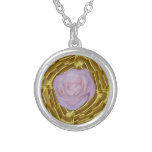 Rose de rose et géométrie sacrée pendentifs