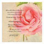 Rose de rose, faire-part de mariage vintage invitations