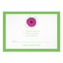 Rose de Sophie petit RSVP pour les cartes carrées Invitation Personnalisée