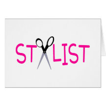 Rose de styliste avec des ciseaux cartes