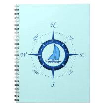 Rose de voilier et de boussole carnet