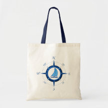 Rose de voilier et de boussole sacs fourre-tout