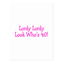 Rose de Whos 40 de regard de Lordy Lordy Cartes Postales