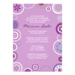 Rose d'invitation de bat mitzvah de POINT de POLKA