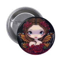 "Rose Fairy" Button