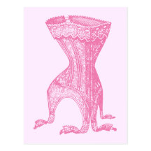 Rose français de corset carte postale