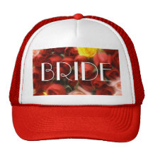 Rose Garden Bride Cap [1A] Trucker Hats