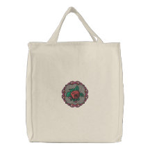 Rose Garden Embroidered Bag