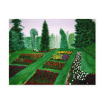 Rose Garden, Portland, Oregon watercolor painting postcards