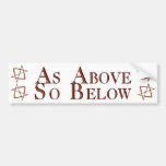 Rose Gold Unicursal Bumper Sticker