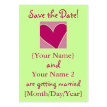 Rose Heart Save the Date Cards Template