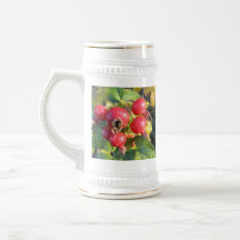 Rose hips stein coffee mugs