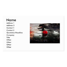 Rose in Rain Business Card