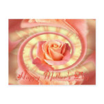 Rose in swirly frame postcards