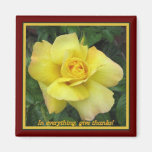 Rose jaune magnets