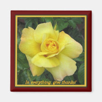 Rose jaune aimants