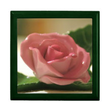 Rose jewellery box trinket boxes