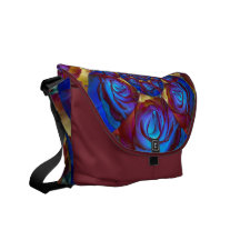 Rose Kaleidoscope Messenger Bag
